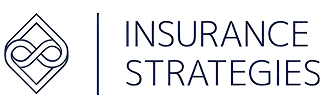 Insurance Strategies logo with geometric design.