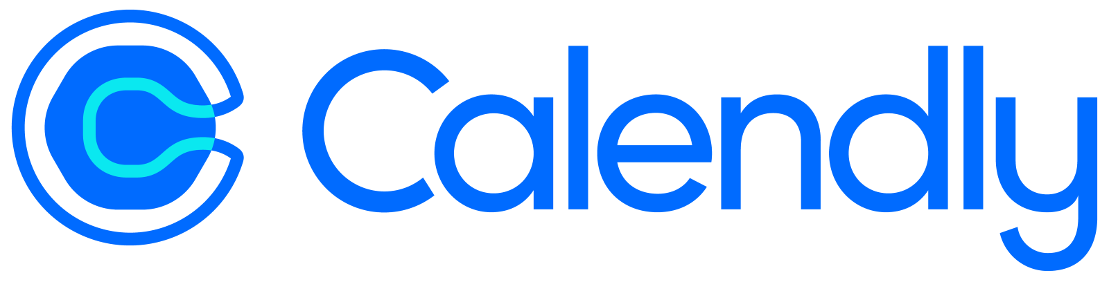Logo with a blue and black color scheme.
